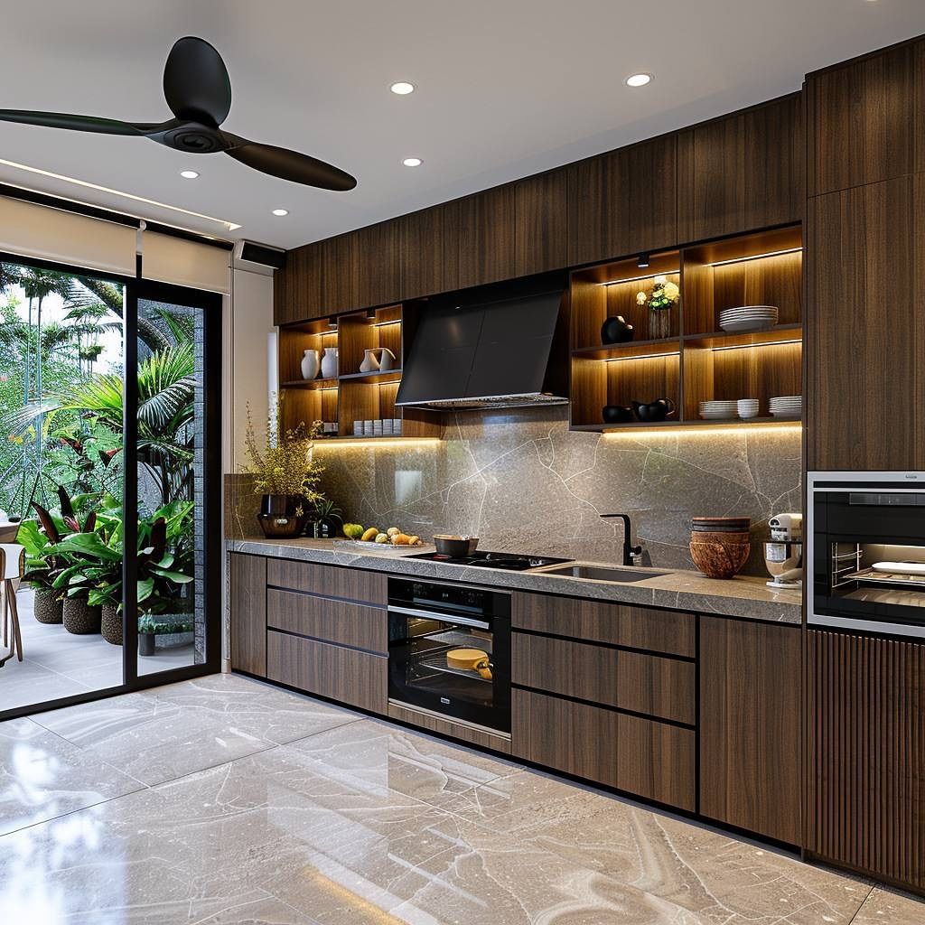 Straight Line Kitchen